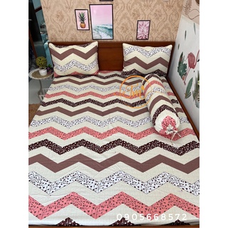 Bộ ga gối  100% coton  4 món không kèm chăn.