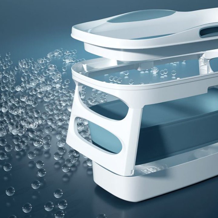 HÀNG CHÍNH HÃNG- Bồn tắm gấp gọn cho cả gia đình chất liệu silicon cao cấp- thiết kế an toàn , tiện lợi
