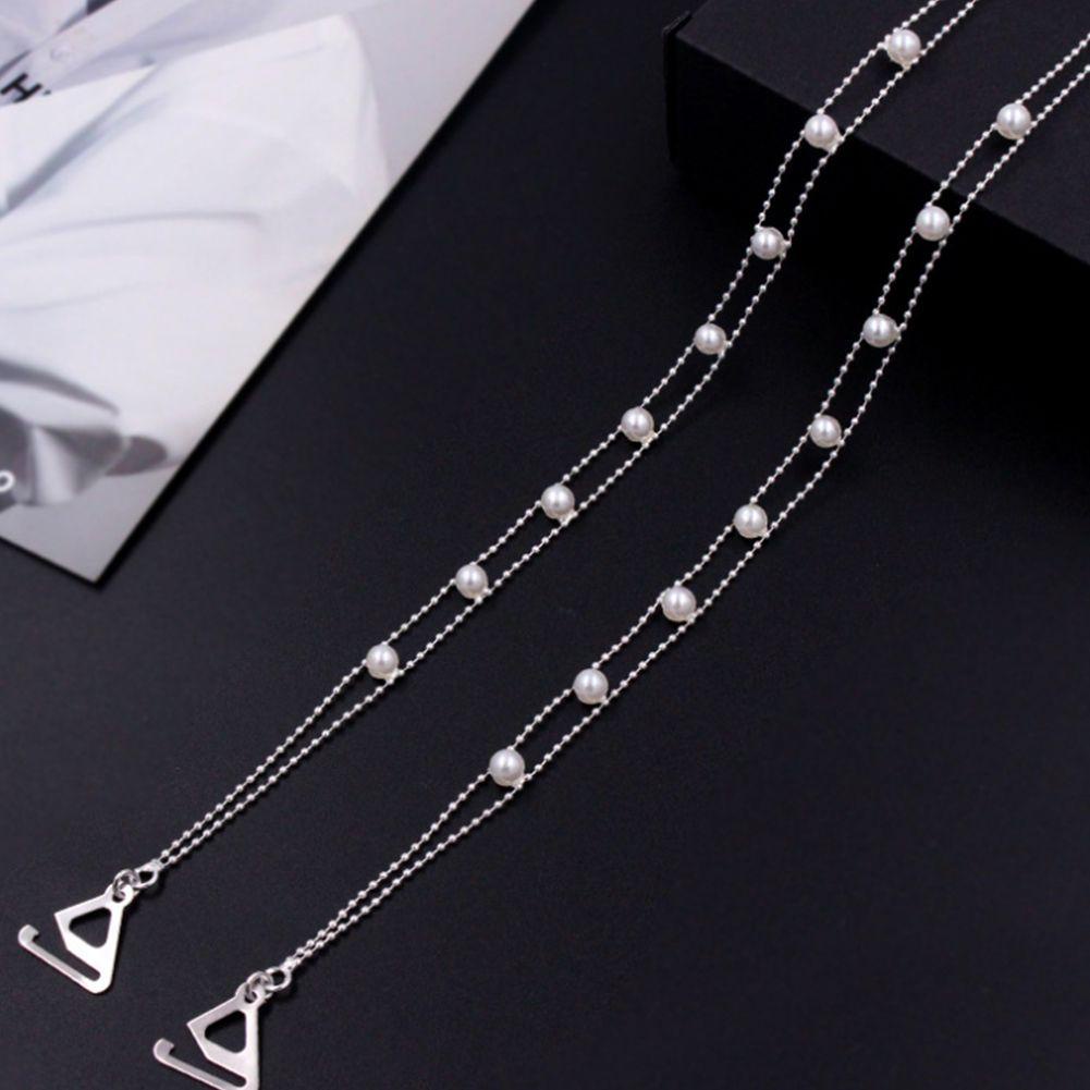 Dây áo ngực đính ngọc trai nhân tạo chống trượt điều chỉnh được thời trang cho nữ
