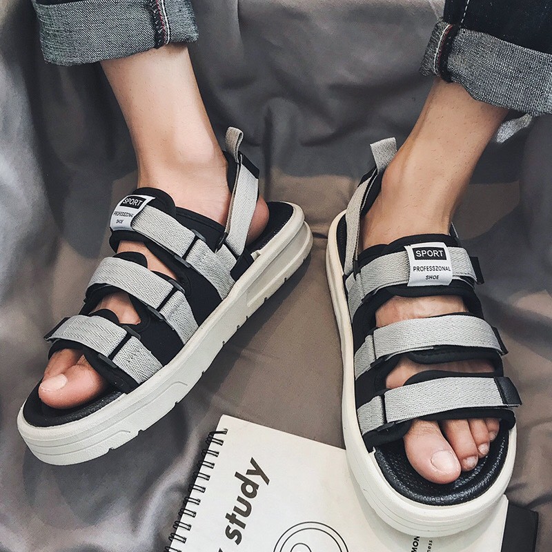 Xăng đan nam và nữ 3 quai Sport đế êm vải thoáng khí , sandal học sinh ,sinh viên cực chất