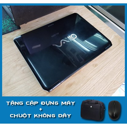 [Quá Rẻ] Laptop Cũ Sony Vaio VGN Đen Làm văn phòng, học tập mượt mà. Tặng đầy đủ phụ kiện