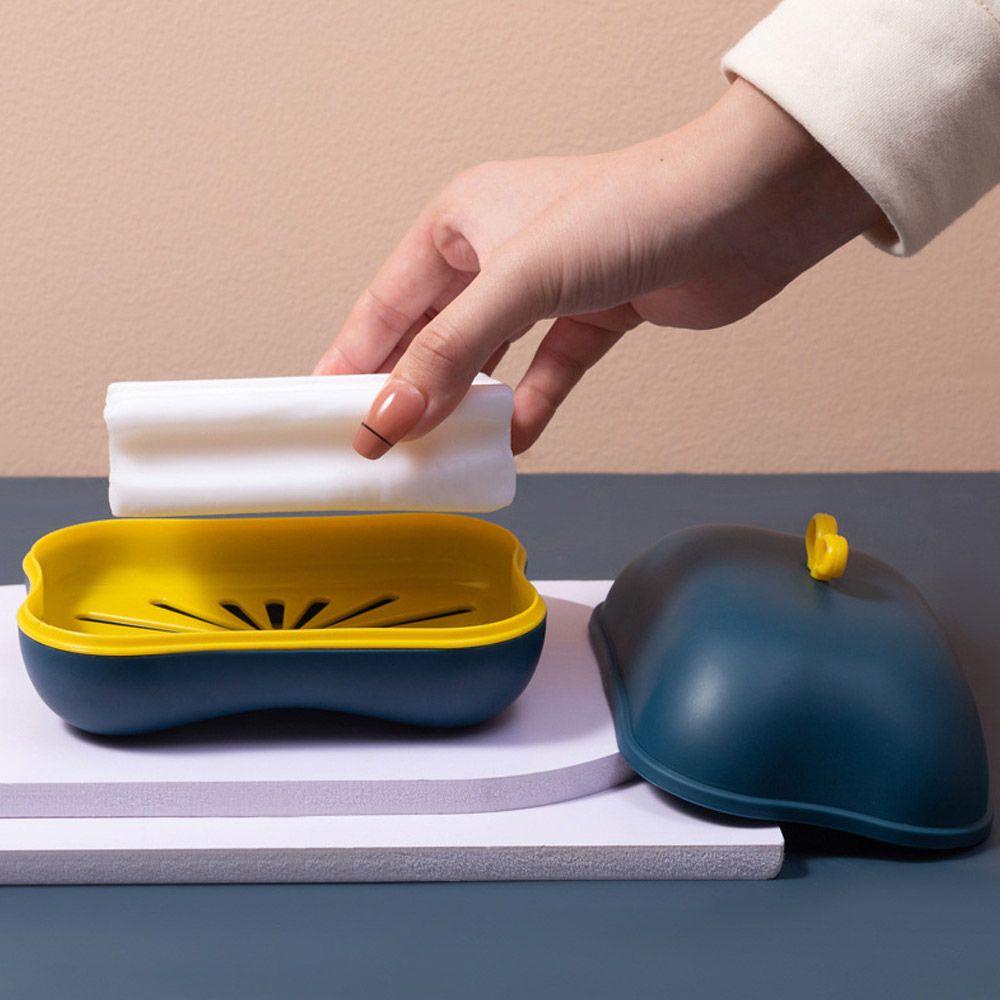 Khay Đựng Xà Phòng 24 Ngăn Có Nắp Đậy Và Rãnh Thoát Nước Tiện Dụng Cho Nhà Bếp / Phòng Tắm