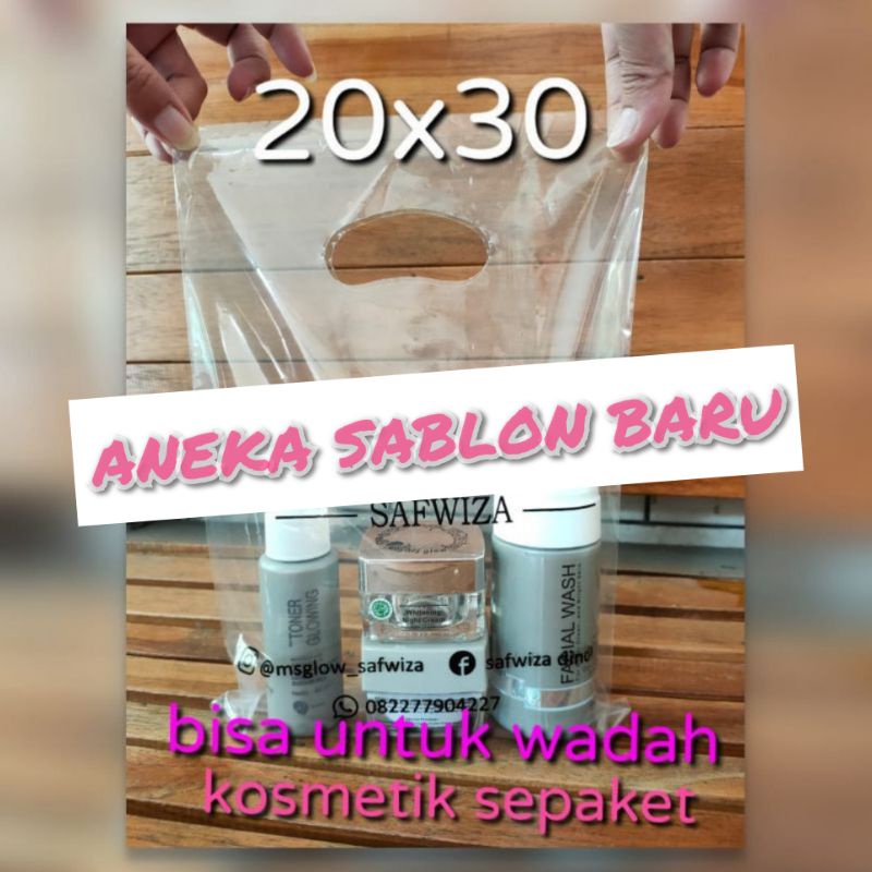 Bộ 100 Miếng Nhựa PP Trong Suốt Kích Thước 20X30 In Hình