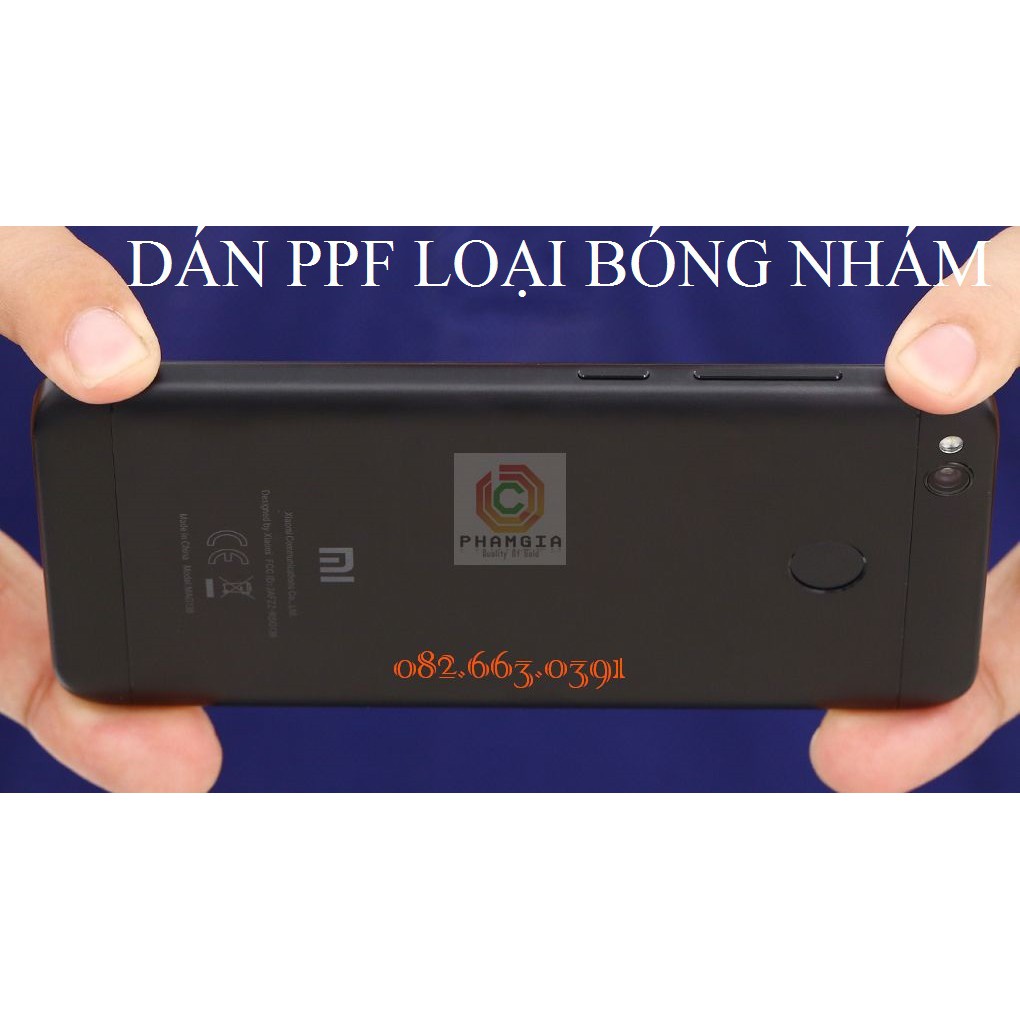 Dán PPF Xiaomi Redmi 4X bóng, nhám dành cho mặt lưng siêu bảo vệ