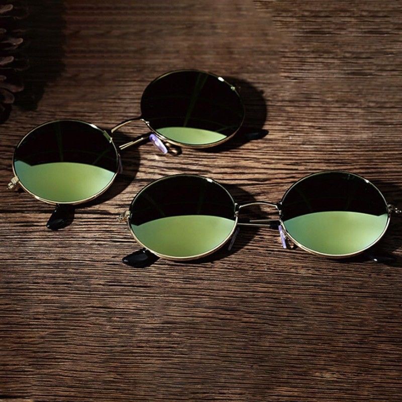 Kính mát gọng tròn thiết kế cổ điển dành cho nam và nữ