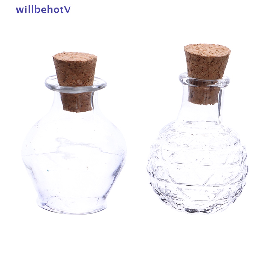 Lọ Thủy Tinh Nhỏ Có Nắp Đậy Dùng Trang Trí Nhà Búp Bê 1: 12