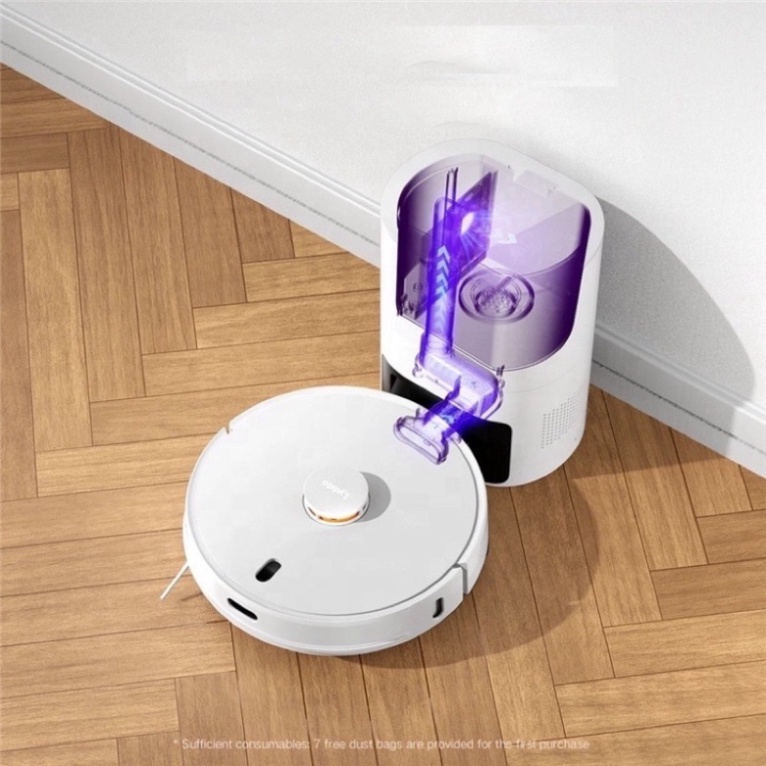 Robot hút bụi Xiaomi Lydsto R1 với hộp đựng bụi tự nhiên đổ rác phối hợp sạc thông minh