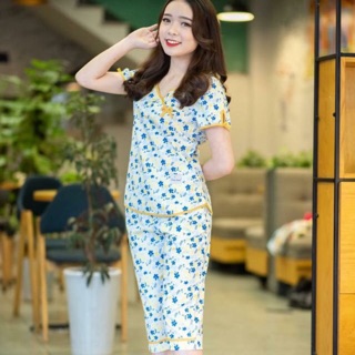 Đồ bộ mặc nhà thiết kế độc quyền,vải kate thô Hàn