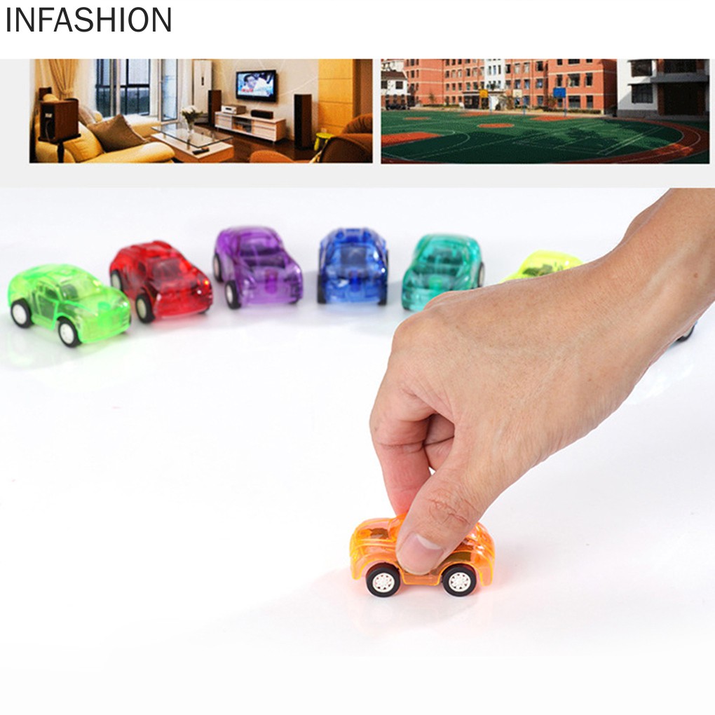 Đồ Chơi Xe Hơi Lên Dây Cót Mini Trong Suốt Thiết Kế Dễ Thương Cho Bé