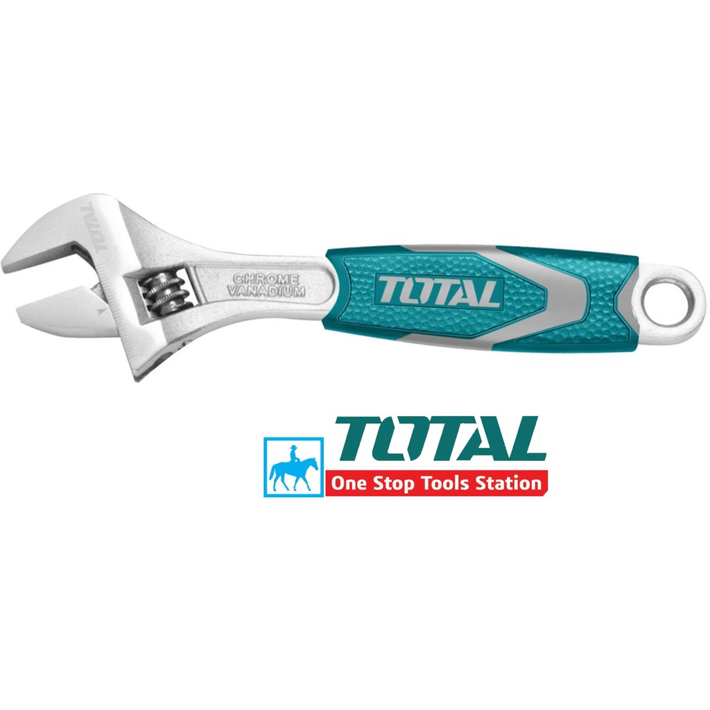 Total Cờ Lê Mỏ Lết 200mm 8inch Mở Rộng 30mm THT101086