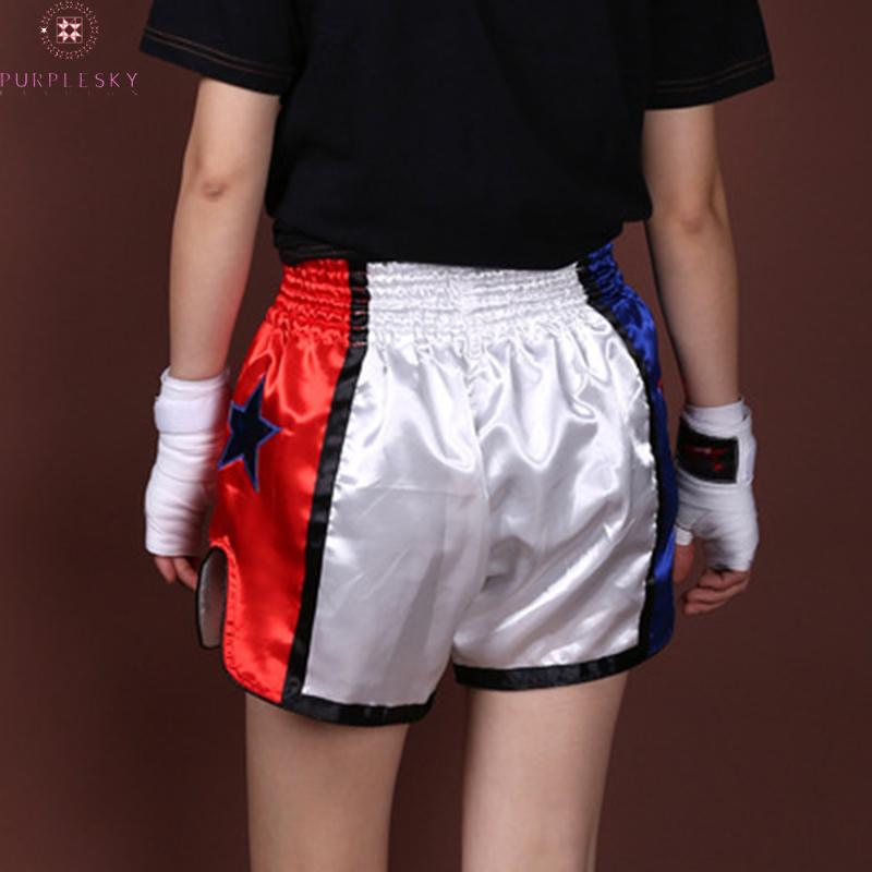 Quần Short Thoáng Khí Tập Boxing / Muay Thái Cho Nam Nữ Xs-3Xl