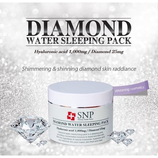 Mặt Nạ Ngủ Kim Cương SNP - 100g Diamond Water Sleeping Pack