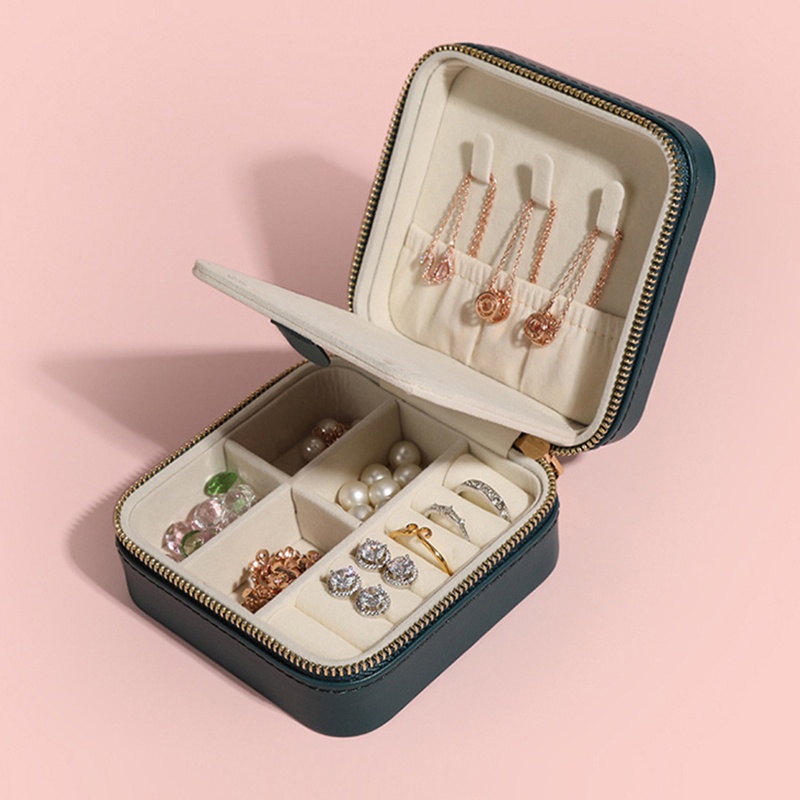 Hộp Đựng Trang Sức Nhẫn / Bông Tai Di Động Tiện Dụng Cho Nữ