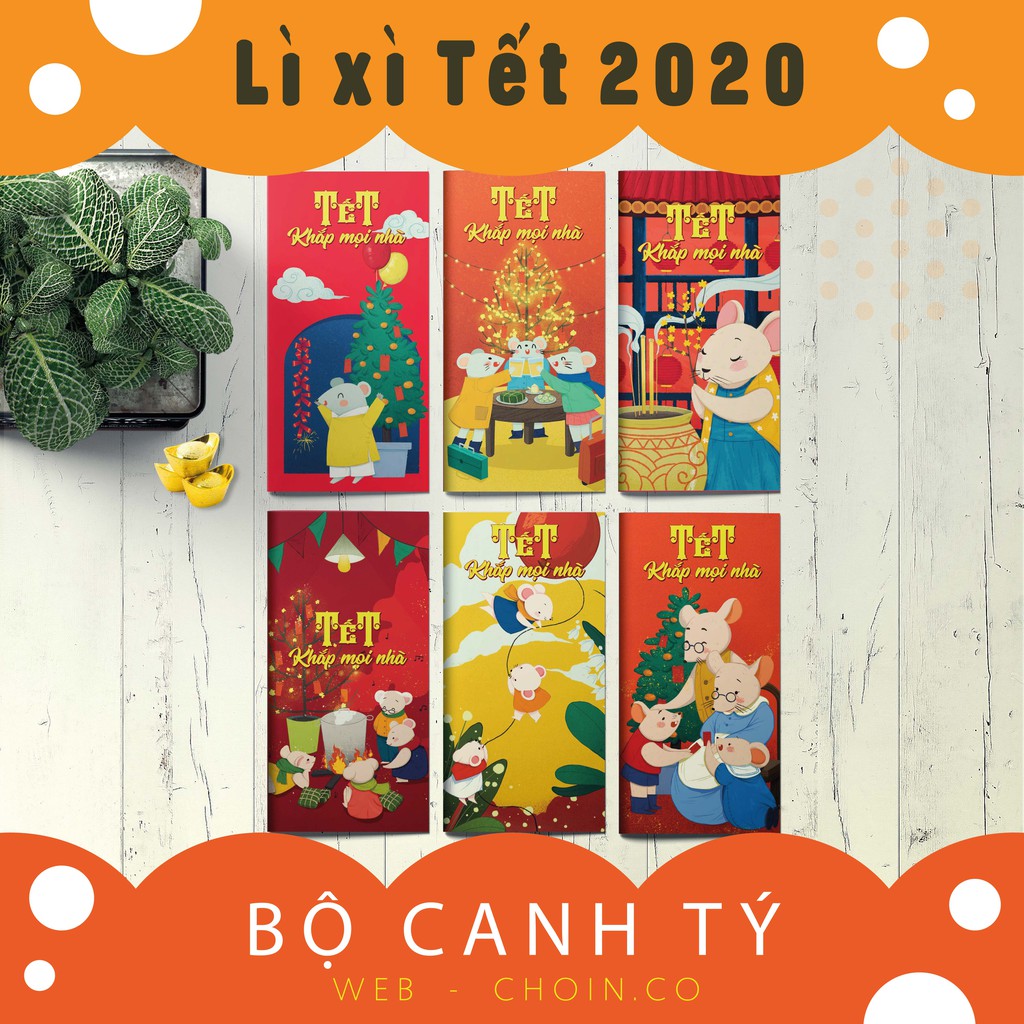 LÌ XÌ TẾT 2020 - BỘ CANH TÝ