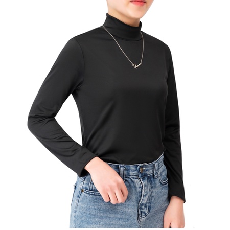 Áo giữ nhiệt cao cổ nữ style Hàn Quốc dài tay