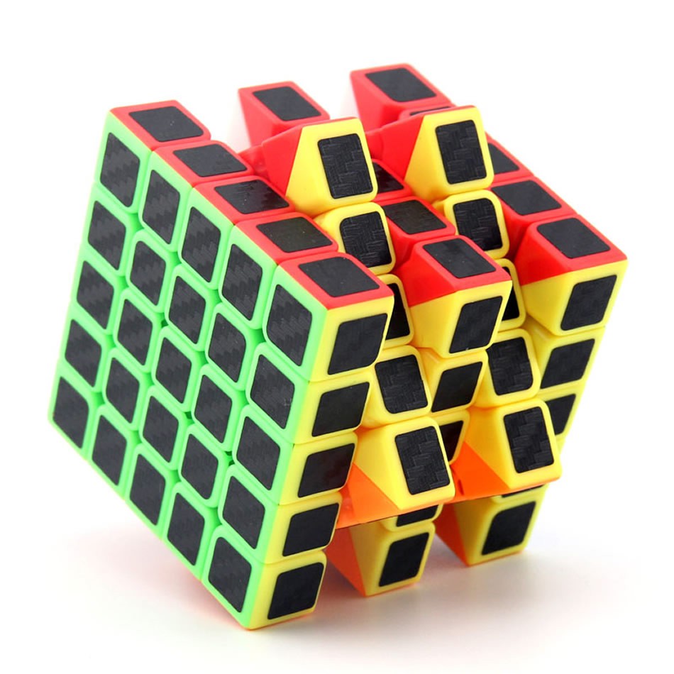 Rubik Qiyi Carbon 5x5 đa sắc, quay trơn mượt, nhanh - rubik 5x5 giúp phát triển trí não vượt trội