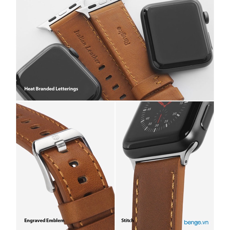 Dây Đeo Apple Watch 45mm / 44mm / 42mm RINGKE Leather One Classic