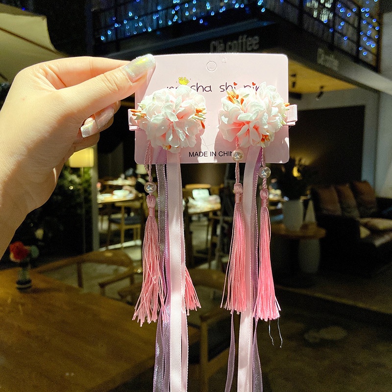 Kẹp Tóc Tua Rua Dài Thời Trang Hàn Quốc