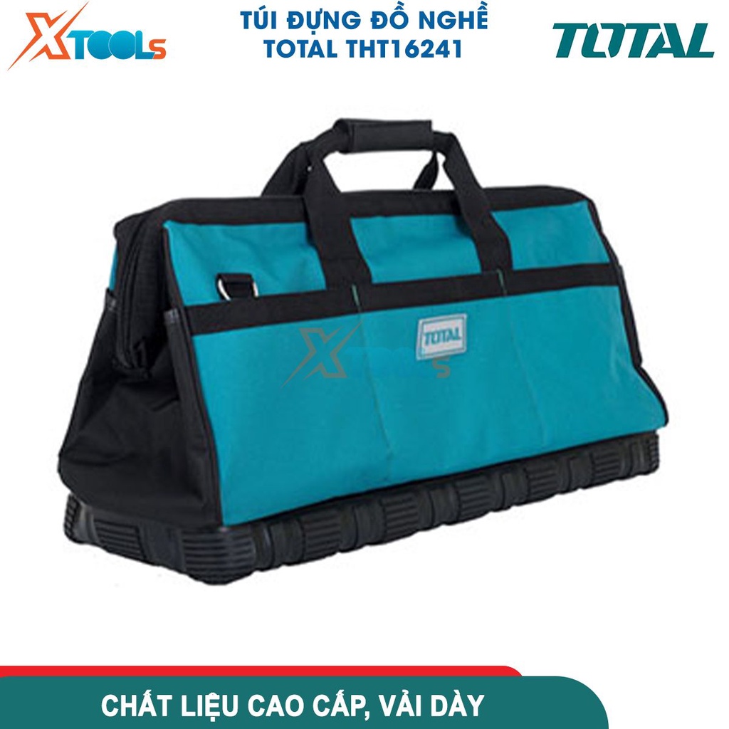 Túi đựng đồ nghề dụng cụ Total 24inch(61cm) đáy nhựa chống va đập, siêu bền bỉ, giỏ đựng đồ nghề [CHÍNH HÃNG][XTOOLS]