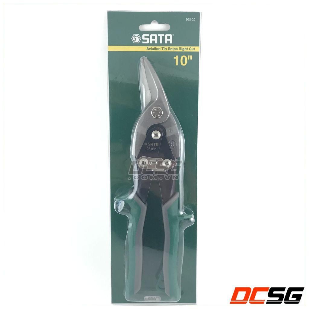 Kéo cắt tôn mũi cong phải 10&quot;/250mm Sata 93102