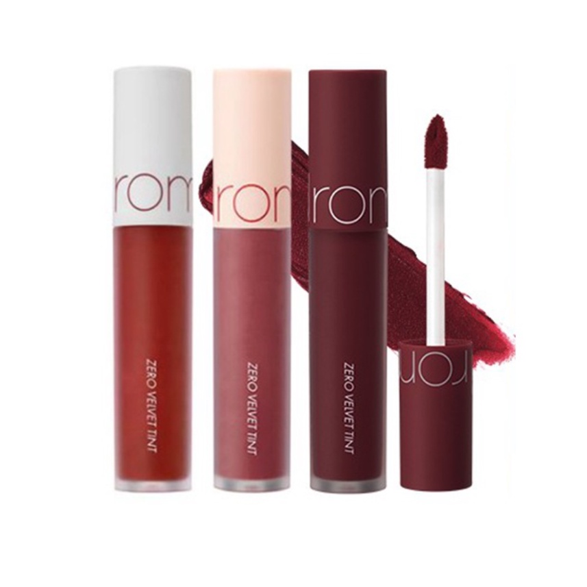 Son Romand Zero Velvet Tint mới (gồm 25 mã màu)