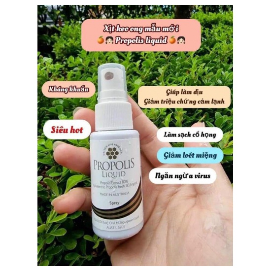 Xịt Hong Keo Ong sản phẩm cao cấp Úc - Sát khuẩn hầu họng - thơm miệng - Chai 30ml