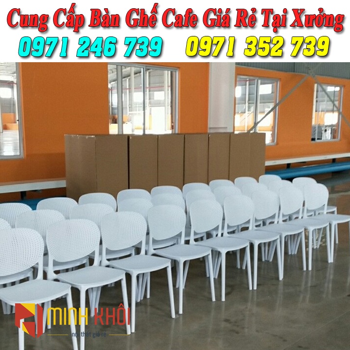 Ghế nhựa cafe, ghế nhựa quán trà sữa giá rẻ