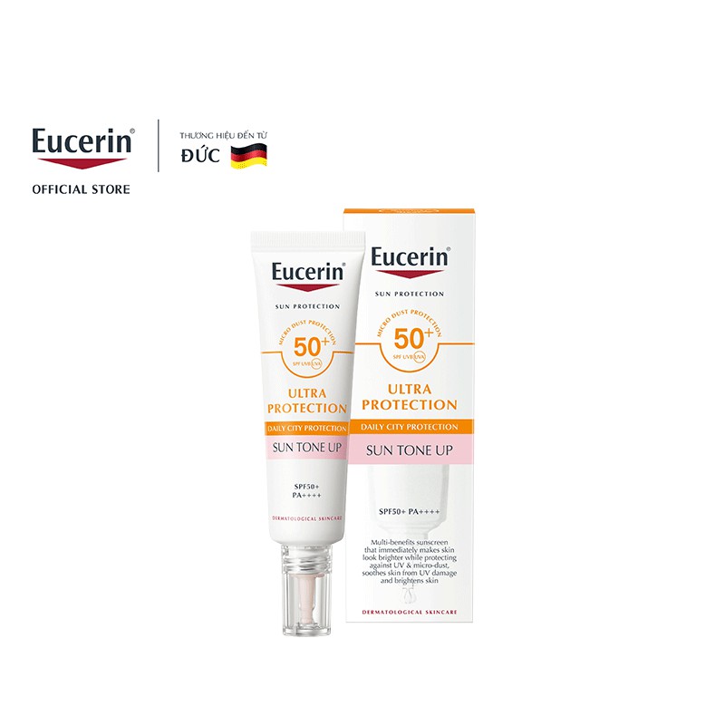 Tinh chất chống nắng nâng tông &amp; dưỡng sáng da tức thì Eucerin Sun Tone Up 30ml