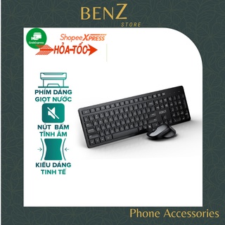  Bàn phím không dây bluetooth kèm chuột tĩnh âm Robot KM4000 bàn phím rời cho máy tính laptop giả cơ mini BenZ Store 