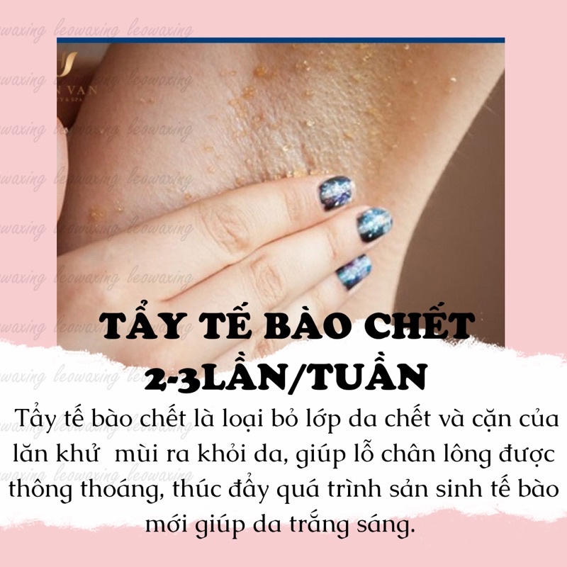 LÀM THƠM GIẢM TIẾT MỒ HÔI SAU WAX