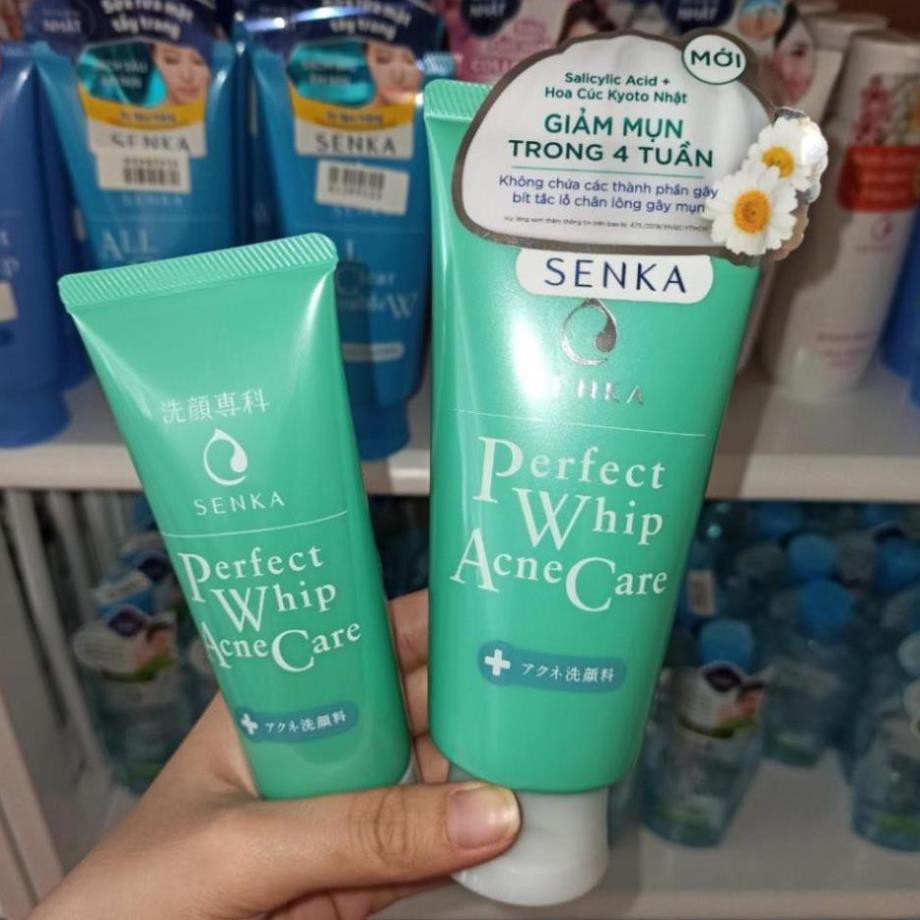 Sữa rửa mặt dành cho da mụn Senka Perfect Whip Acne Care