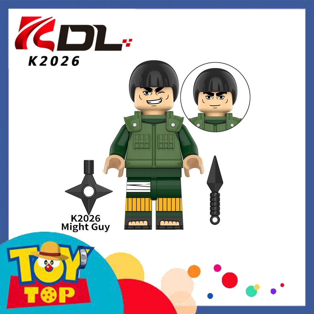 [Một con] Non - lego Naruto Ninja Minifigures các mẫu Liên minh nhẫn giả , Guy (Gai) , Shisui , Kisame ...KDL 804