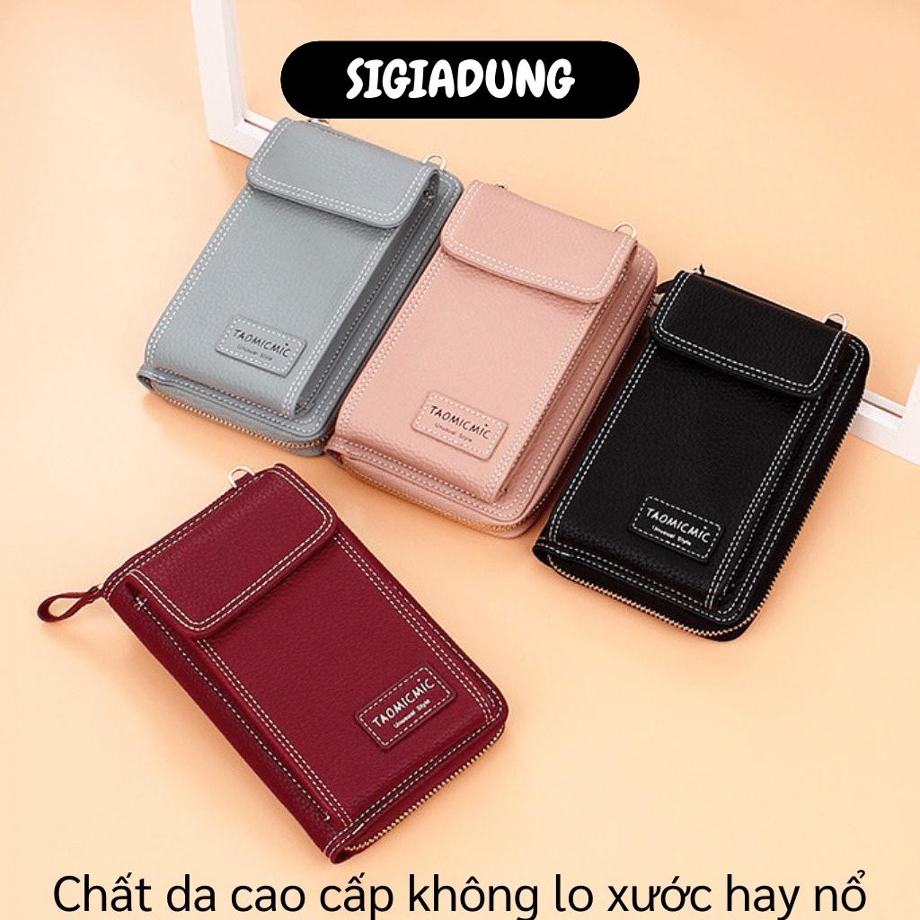 [SGD] Túi Xách Da Mini - Túi Đeo Vai Thời Trang Nữ Nhiều Ngăn Để Điện Thoại Tiện Lợi 8750