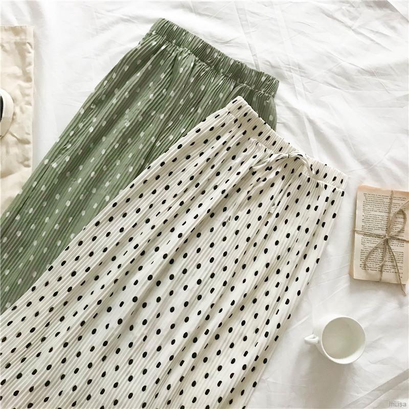 Chân váy dài họa tiết chấm bi thời trang cho nữ | BigBuy360 - bigbuy360.vn