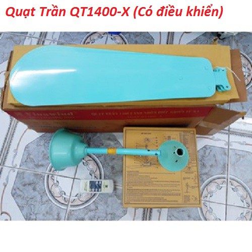 Quạt trần 3 cánh Vinawind QT1400-X có điều khiển từ xa, Cánh nhôm, sải cánh 1400mm - Điện Cơ Thống Nhất