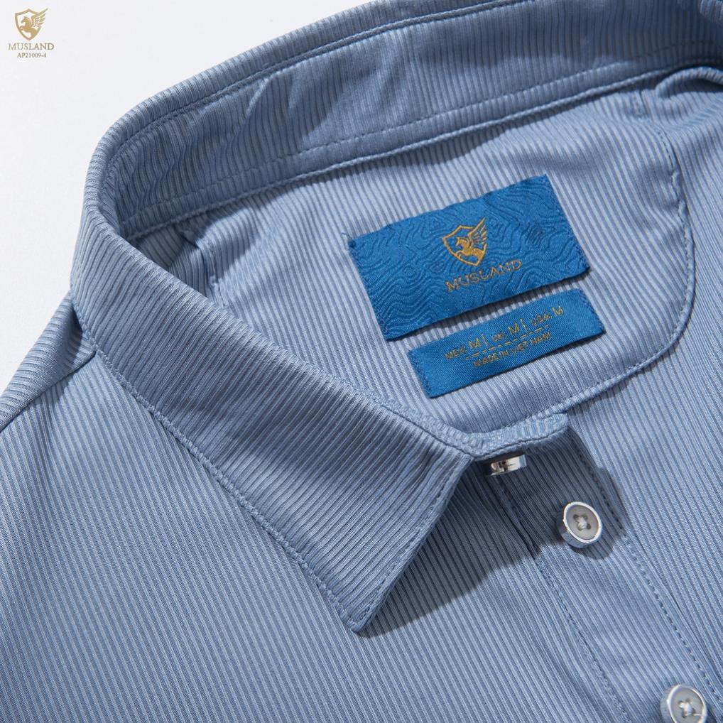 Áo Polo Cotton Compact Prime Musland AP21009 - Áo Polo Nam Co Giãn, Siêu Thoáng Mát
