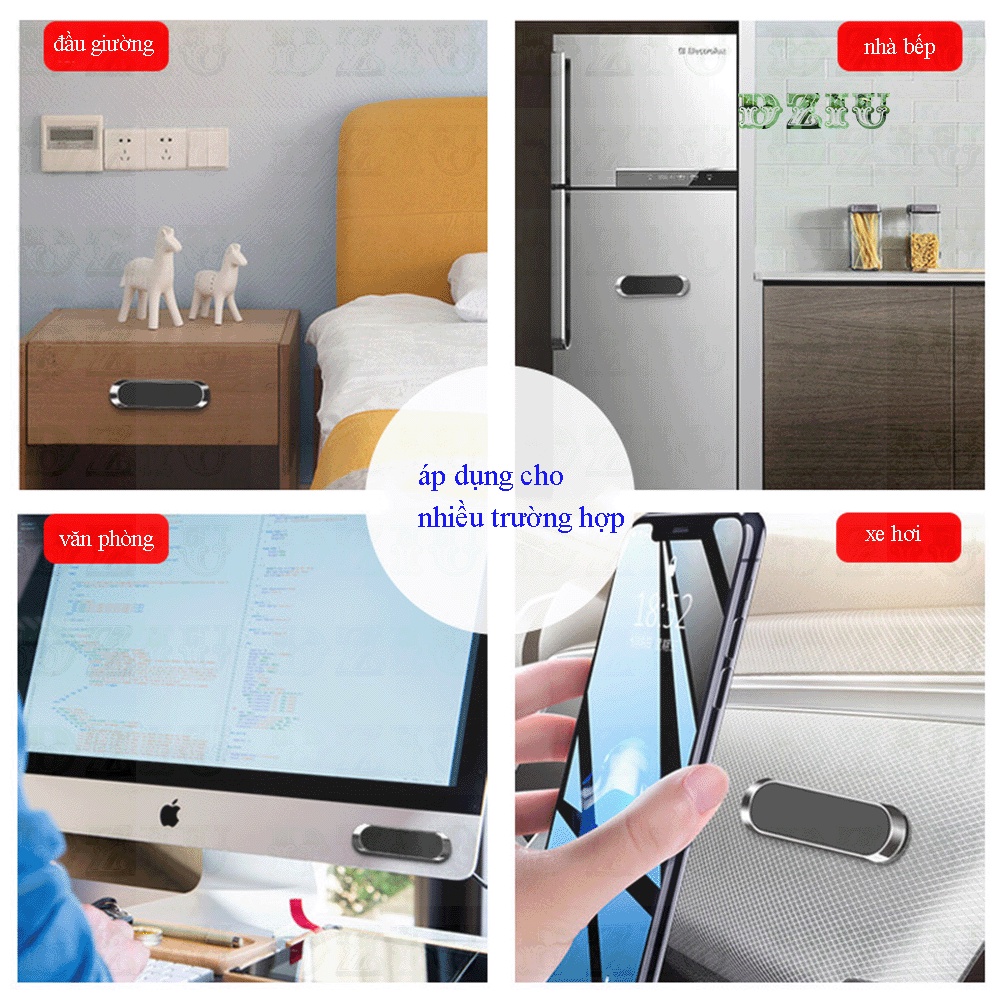 Kệ đỡ điện thoại xoay 360 độ ô tô - Giá đỡ điện thoại di động chống trượt xe hơi từ tính chống trượt mạnh mẽ