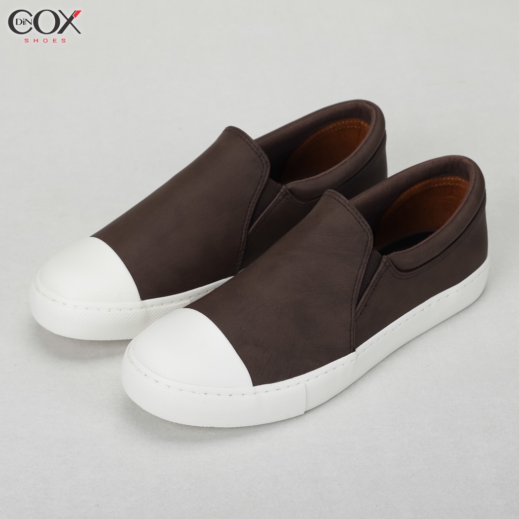 Giày Sneaker Lười Da Nam DINCOX Sneaker C21 Brown Sang Trọng Lịch Lãm