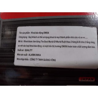 khóa chống trộm báo động