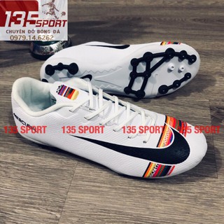 Giày bóng đá Đinh trắng Cầu vồng(Combo Giày+ Túi Rút)