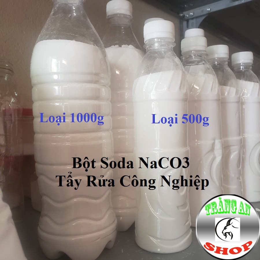 Bột Soda Công Nghiệp 1kg Tẩy Rửa Tăng pH Cho Nước, Sử Dụng trong Dệt Nhuộm