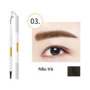 Chì kẻ mày 2 đầu nét mảnh Verythin Eyebrow Pencil HEYX04. 1 đầu bút vặn , 1 đầu chuốt mày.Chống trôi không vón cục.