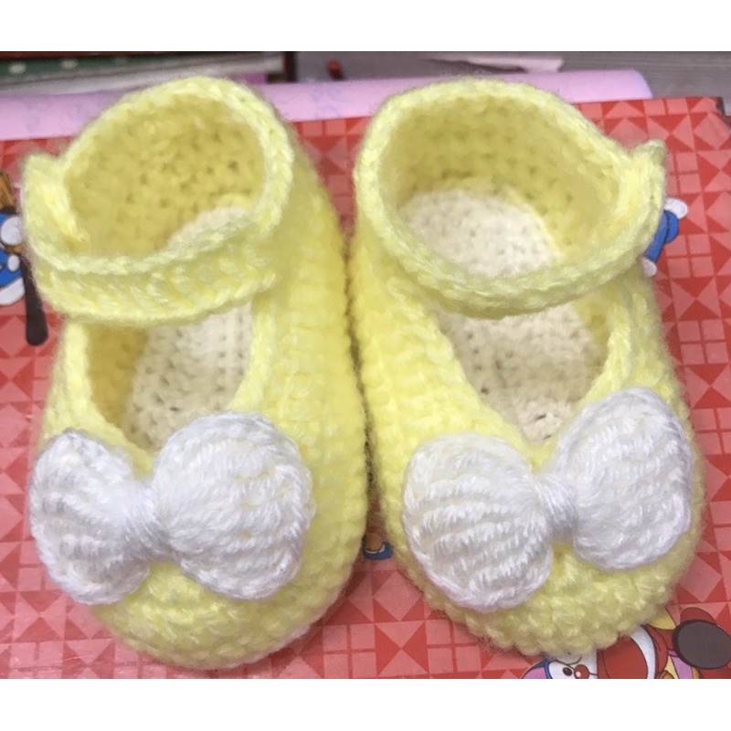 Giày len Handmade cho bé 6-12 M (ib chọn mẫu)