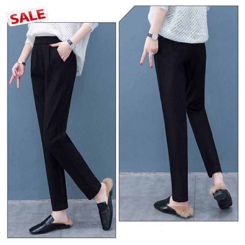 QUẦN DẠ NỮ BAGGY__CHẤT ĐẸP_ M01_chun nửa | BigBuy360 - bigbuy360.vn