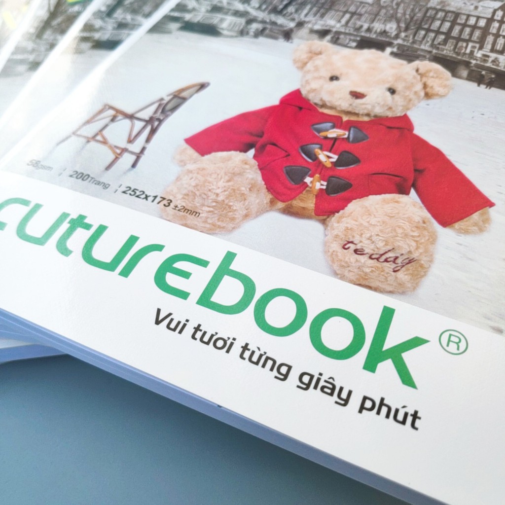 Vở Kẻ Ngang Gấu Con Lucky Futurebook - 200 Trang