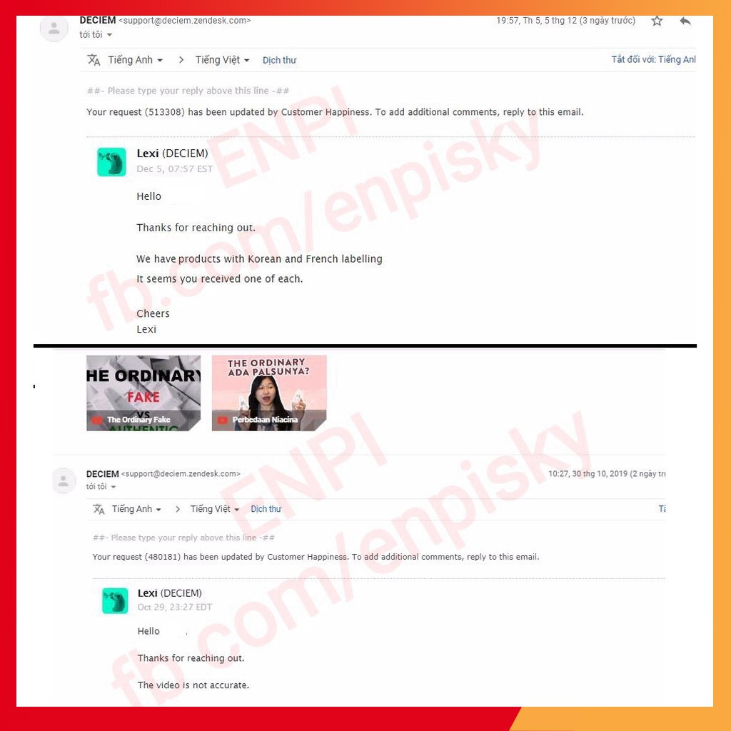 chính hãng [Bill hãng] Dưỡng trắng da Alpha Arbutin 2% + HA - The Ordinary