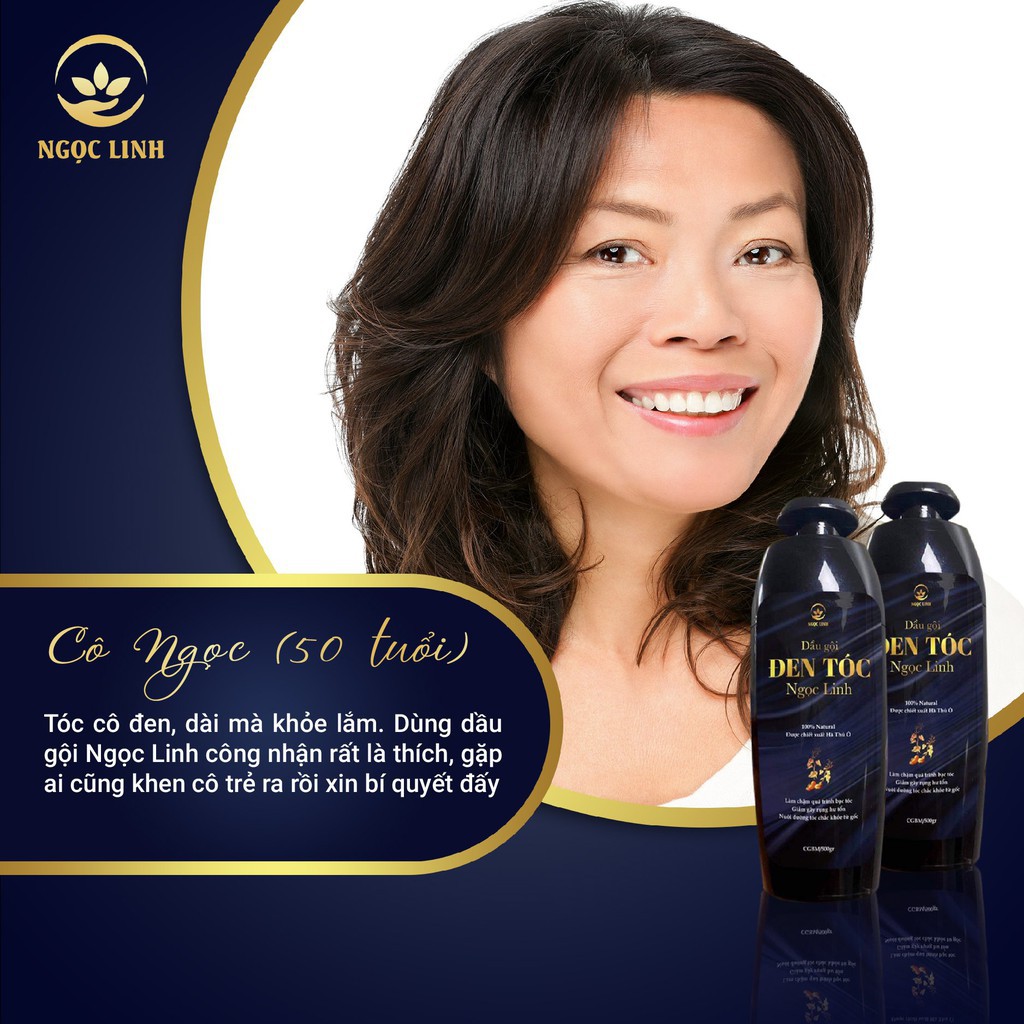 Dầu Gội Đen Tóc Ngọc Linh - Việt Organic