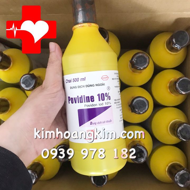 Povidine 10% chai 500ml