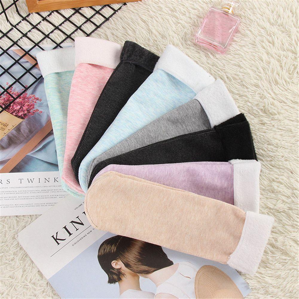 JONYE Vớ Nhung Cotton Không Đường May