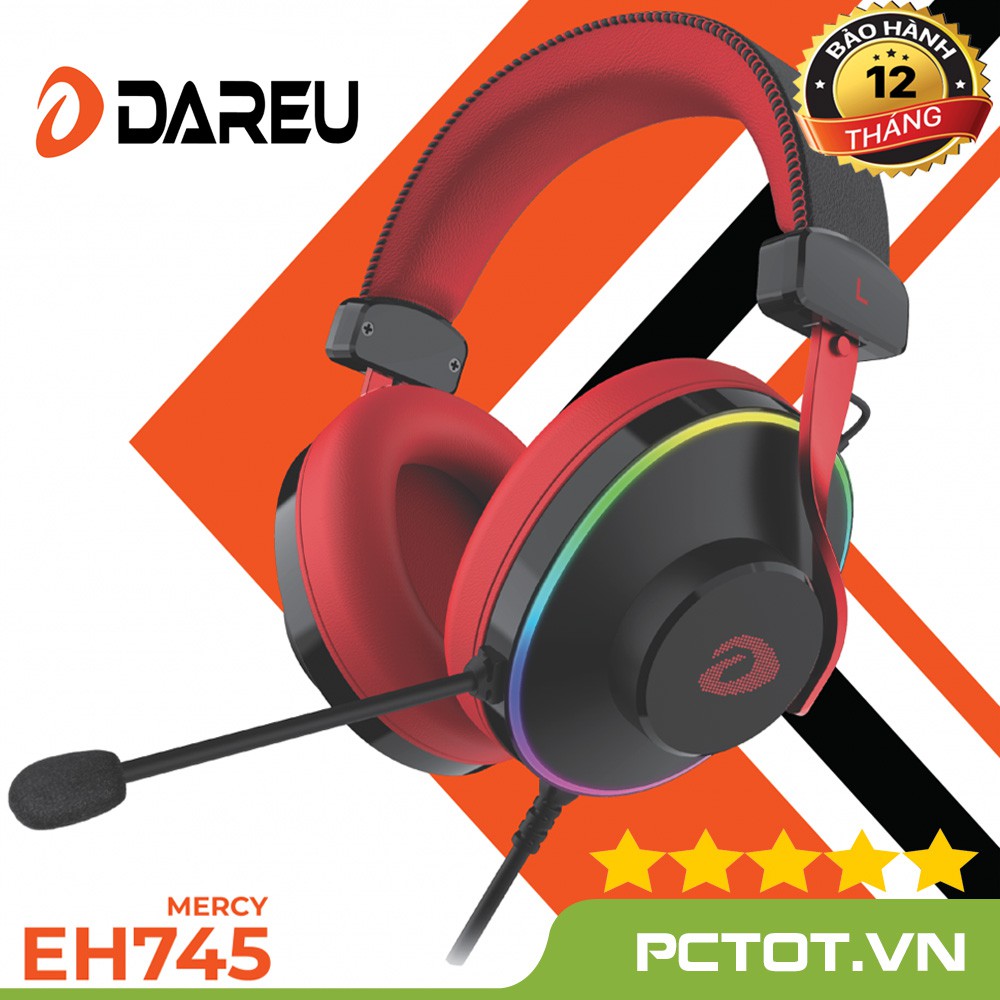 Tai nghe gaming DAREU EH745 RGB - Hỗ trợ giả lập 7.1